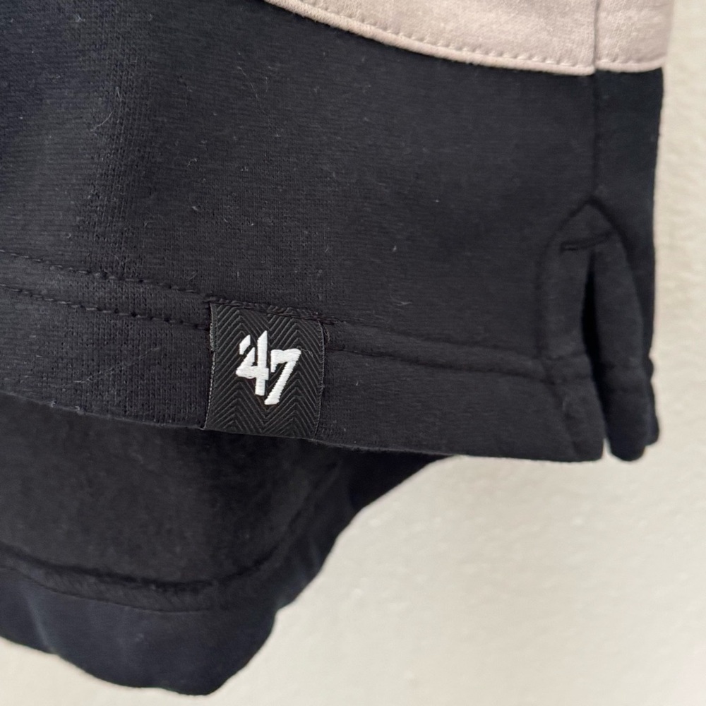 NWT Las Vegas Raiders NFL 47 Black & Gray Superior Lacer Hoodie Size Large - Picture 4 of 11